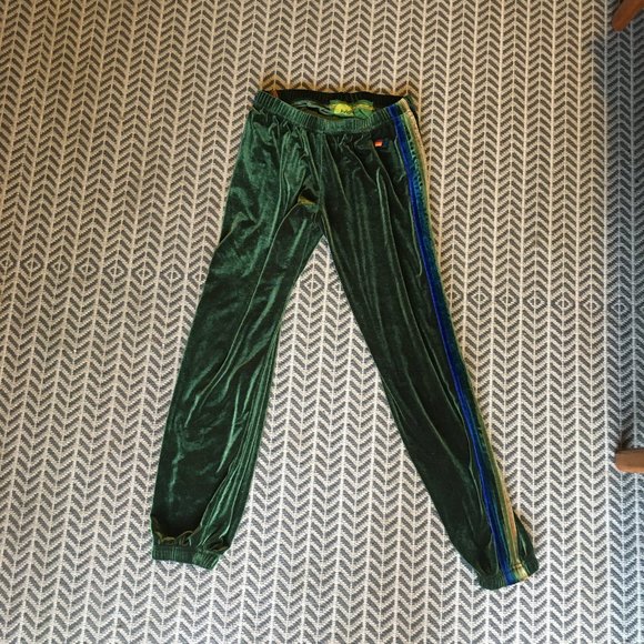 aviator nation velvet sweatpants